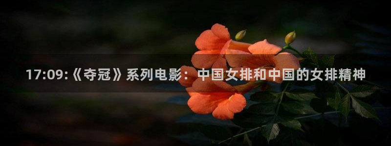 吃瓜爆料网不打烊回家：17:09:《夺冠》系列电影：中国女排和中国的女排精神