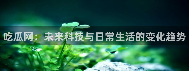 51吃瓜今日大瓜必吃大瓜：吃瓜网：未来科技与日常生活的变化趋势
